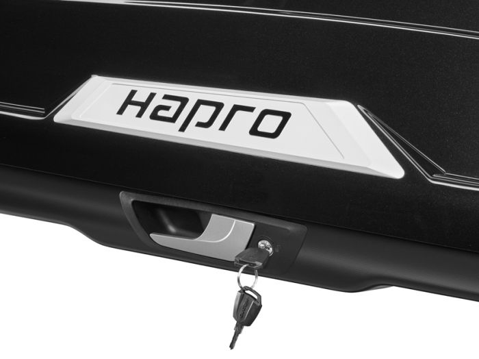 Náhled produktu - Střešní box Hapro Trivor 640 Brilliant Black