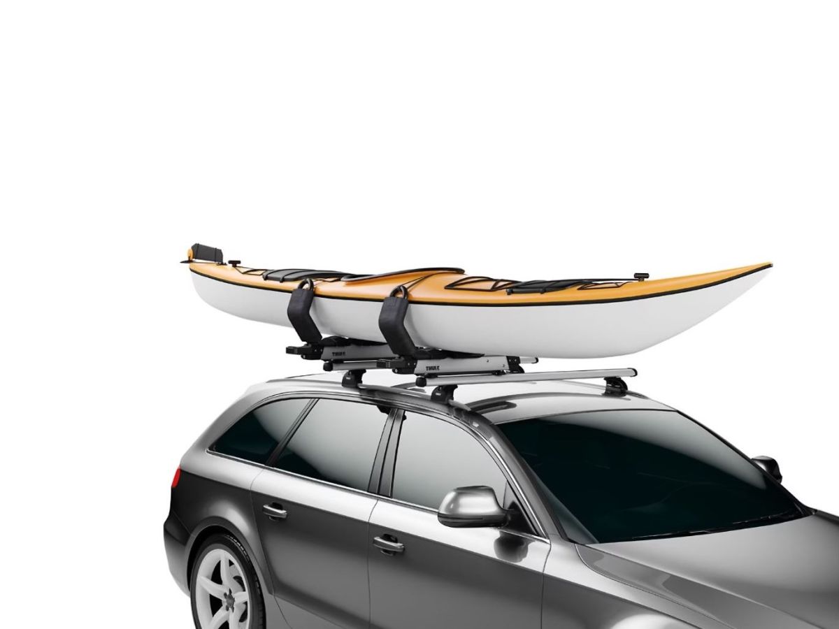 Náhled produktu - Thule Hullavator Pro - nosič kajaků s funkcí snadného zvednutí aluminium 898