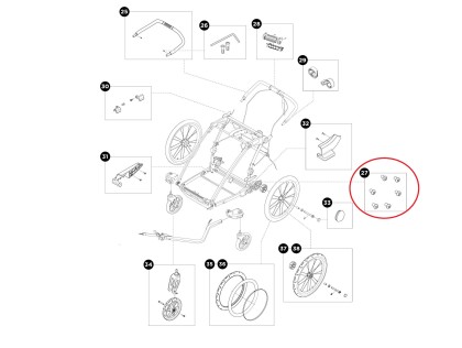 Thule Chariot Sport - Brake Bolt  55084