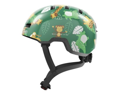 helma ABUS Skurb Kid green jungle - M