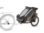 Thule Chariot Cross G3 SINGLE Faded Khaki + bike set + kočárkový set + běžecký set