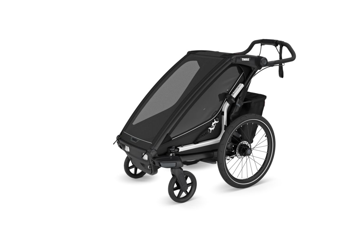 Náhled produktu - Thule Chariot Sport G3 SINGLE Black + bike set + kočárkový set + běžecký set