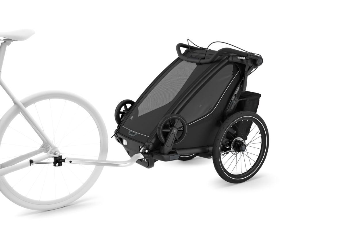 Náhled produktu - Thule Chariot Sport G3 SINGLE Black + bike set + kočárkový set + běžecký set