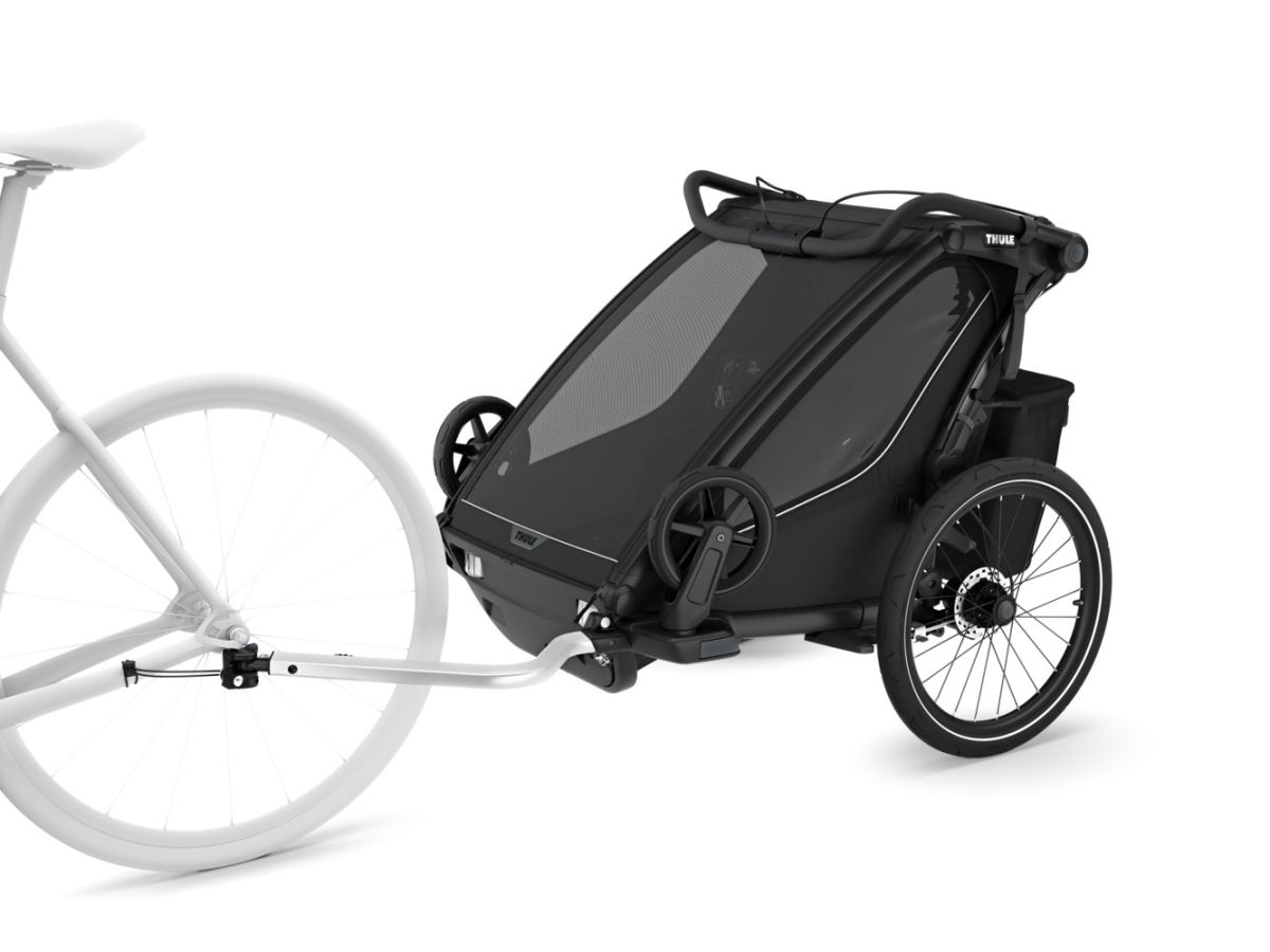 Náhled produktu - Thule Chariot Sport G3 DOUBLE Black + bike set + kočárkový set + běžecký set