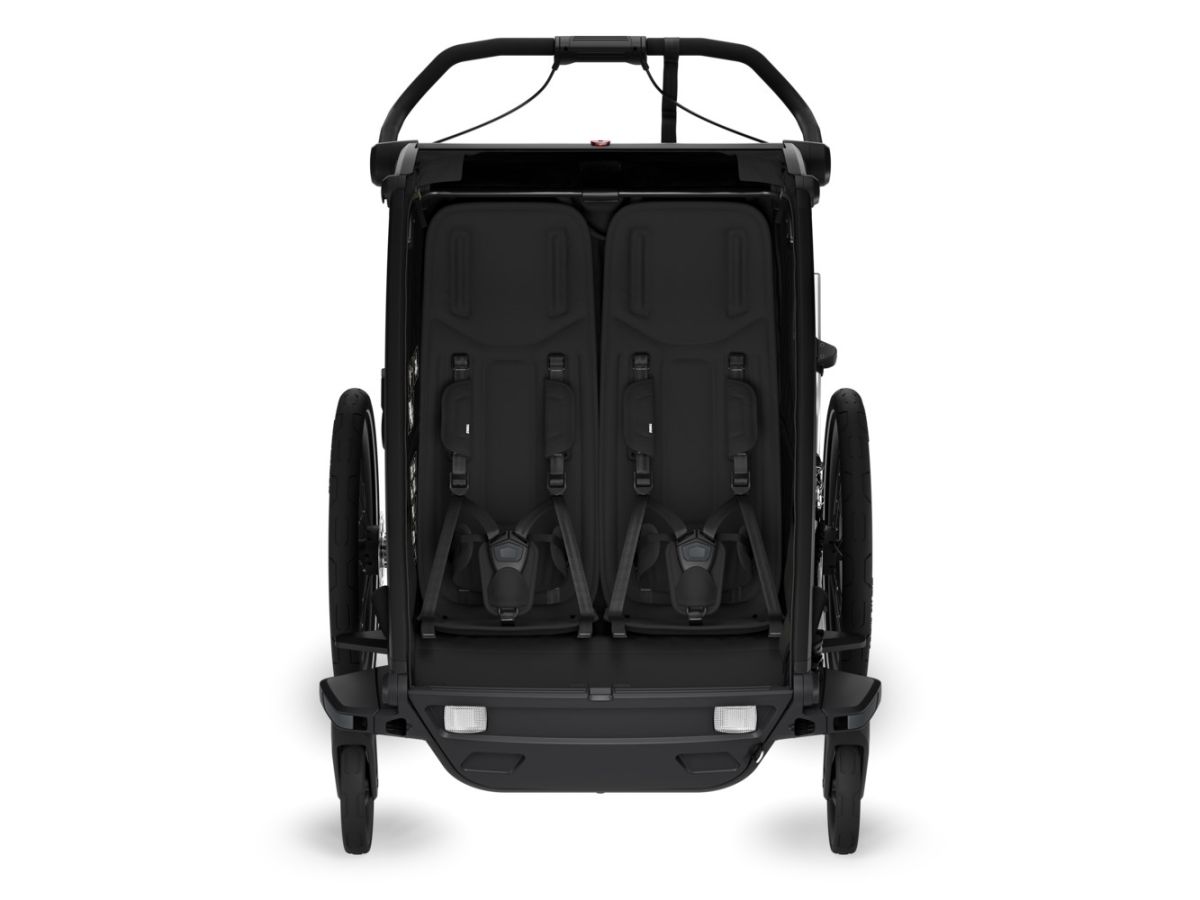 Náhled produktu - Thule Chariot Sport G3 DOUBLE Black + bike set + kočárkový set + běžecký set