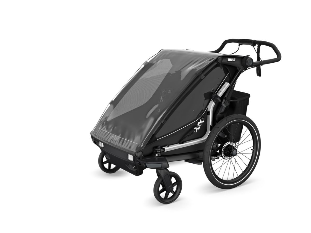 Náhled produktu - Thule Chariot Sport G3 DOUBLE Black + bike set + kočárkový set + běžecký set