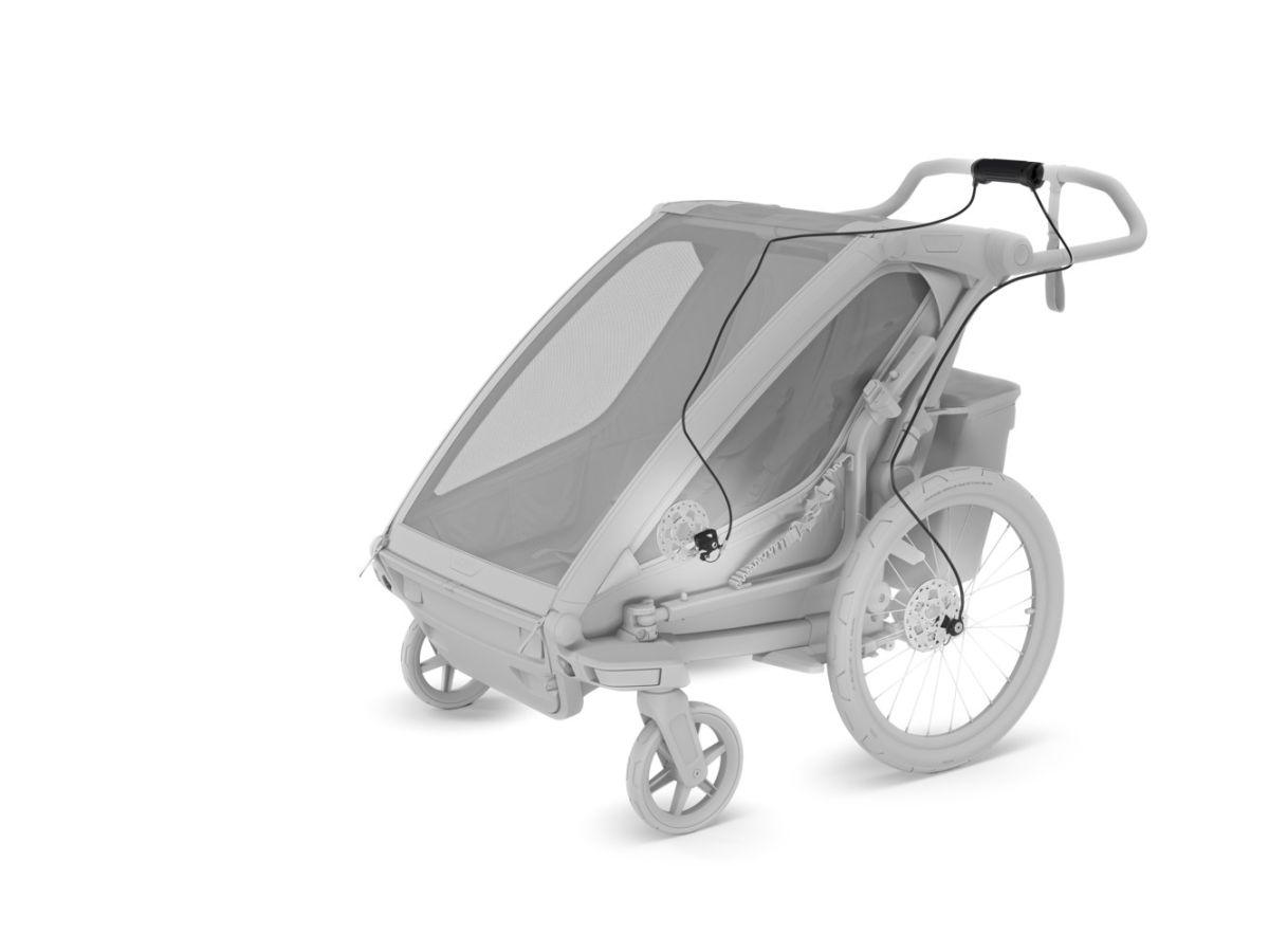 Náhled produktu - Thule Chariot Sport G3 DOUBLE Black + bike set + kočárkový set + běžecký set