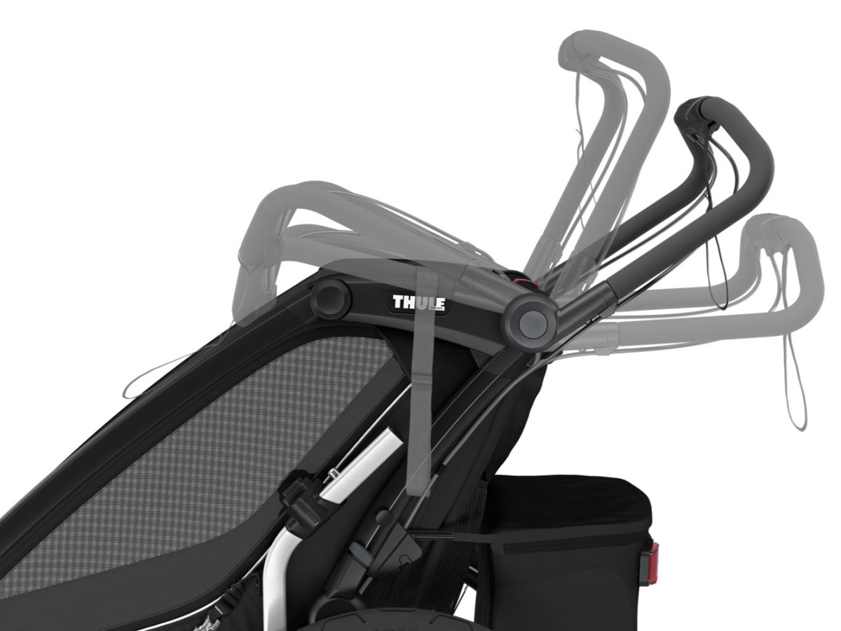 Náhled produktu - Thule Chariot Sport G3 DOUBLE Black + bike set + kočárkový set + běžecký set