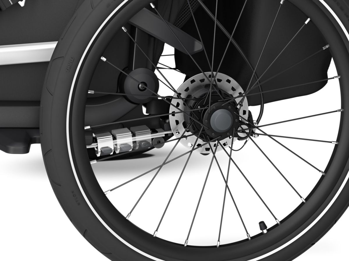 Náhled produktu - Thule Chariot Sport G3 DOUBLE Black + bike set + kočárkový set + běžecký set