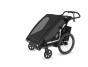 Thule Chariot Sport G3 DOUBLE Black + bike set + kočárkový set + běžecký set