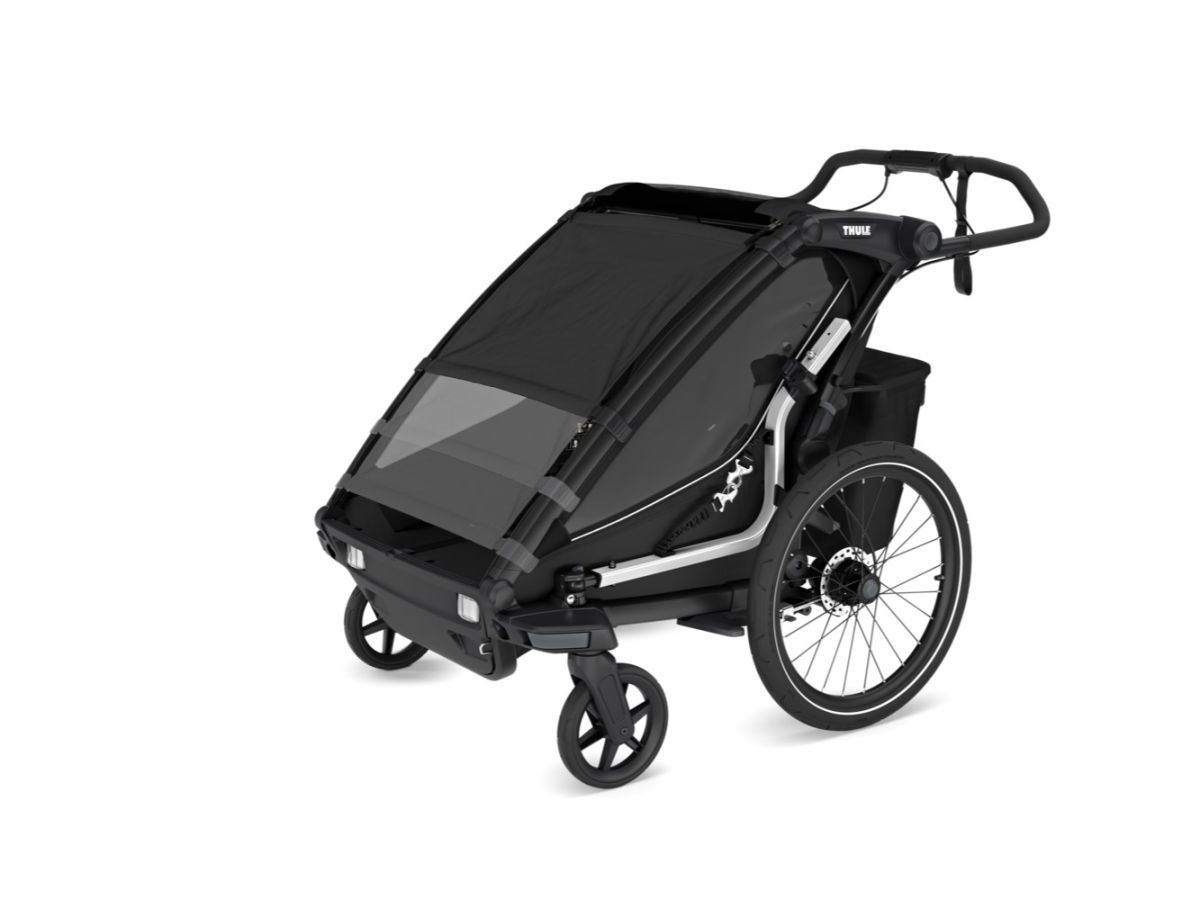 Náhled produktu - Thule Chariot Sport G3 DOUBLE Natural Gold + bike set + kočárkový set + běžecký set
