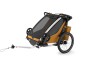 Thule Chariot Sport G3 DOUBLE Natural Gold + bike set + kočárkový set + běžecký set