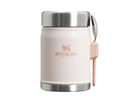 STANLEY Termoska jídelní se lžící/vidličkou The Legendary Classic Food Jar 400 ml/14oz Rose Quartz