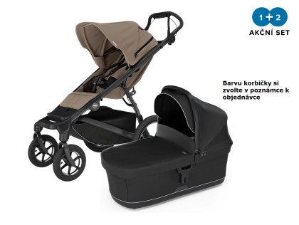 Thule Urban Glide 4-Wheel Tinted Taupe MB + hluboká korba (libovolná barva) NEW + DOPRAVA ZDARMA