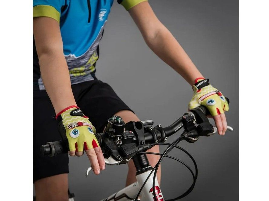 Náhled produktu - Cyklistické rukavice pro děti Cool Kids Tvář - L