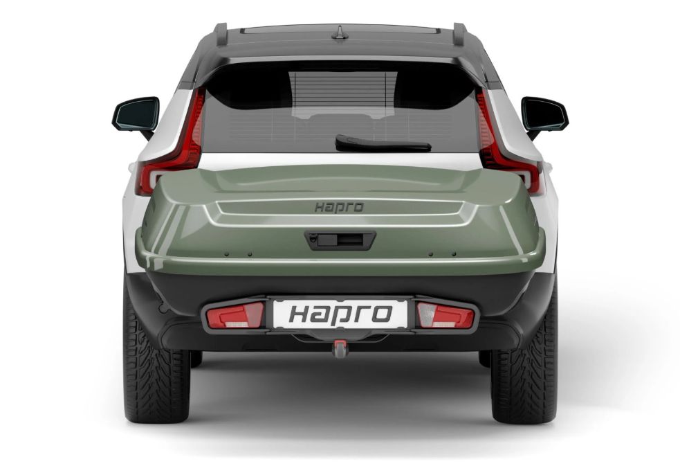 Náhled produktu - Zadní box Hapro Boxer L Sage Green Metalic +Hapro Boxer platform