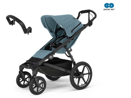 Thule Urban Glide 3 Mid Blue 4-Wheel MB + madlo NEW + DOPRAVA ZDARMA