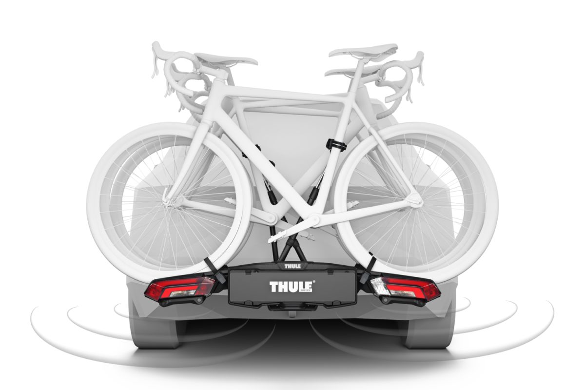 Náhled produktu - Thule Epos ParkSecure 3bike s parkovacími senzory + box Thule Santu