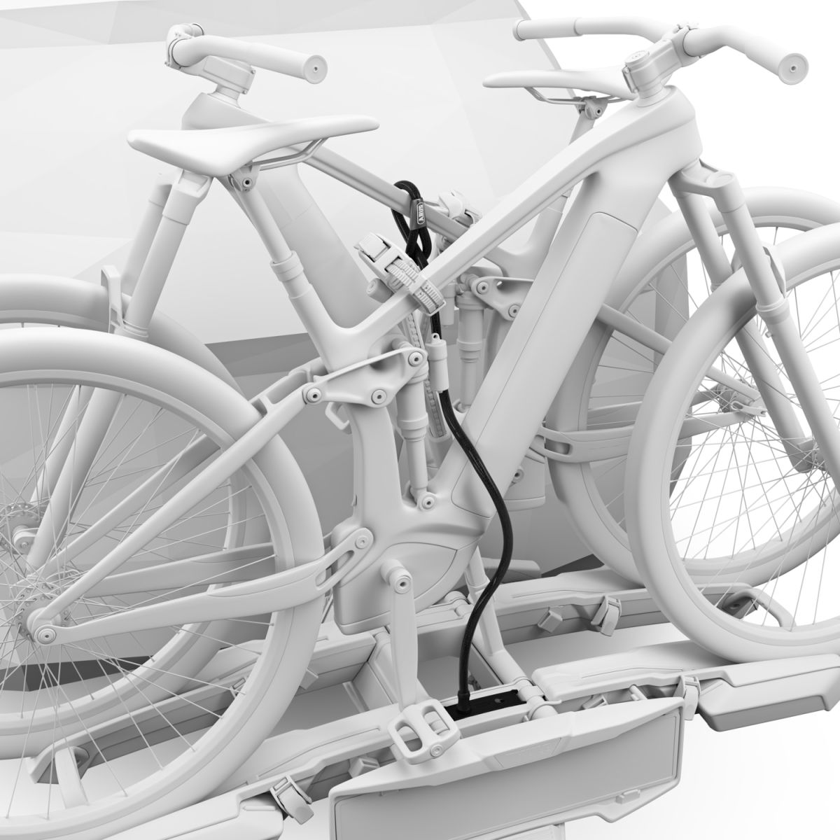 Náhled produktu - Thule Epos ParkSecure 3bike s parkovacími senzory + taška 9793 + zámek 9785