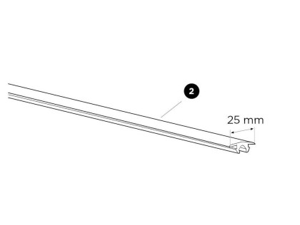 Thule Cover Strip 25mm Upper - ProBar 50834