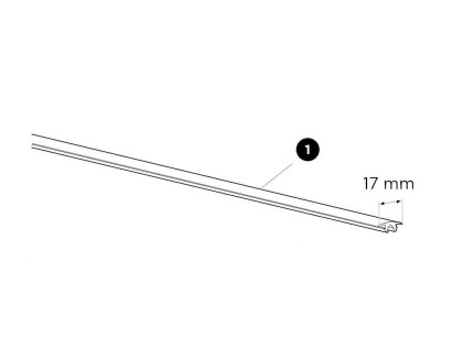 Thule Cover Strip 17mm Lower - ProBar 50836