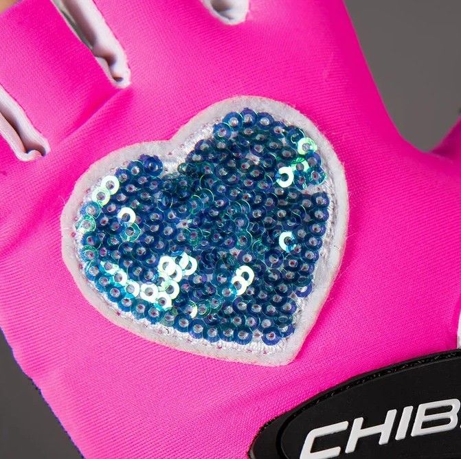 Náhled produktu - Cyklistické rukavice pro děti COOL KIDS Srdce - XS