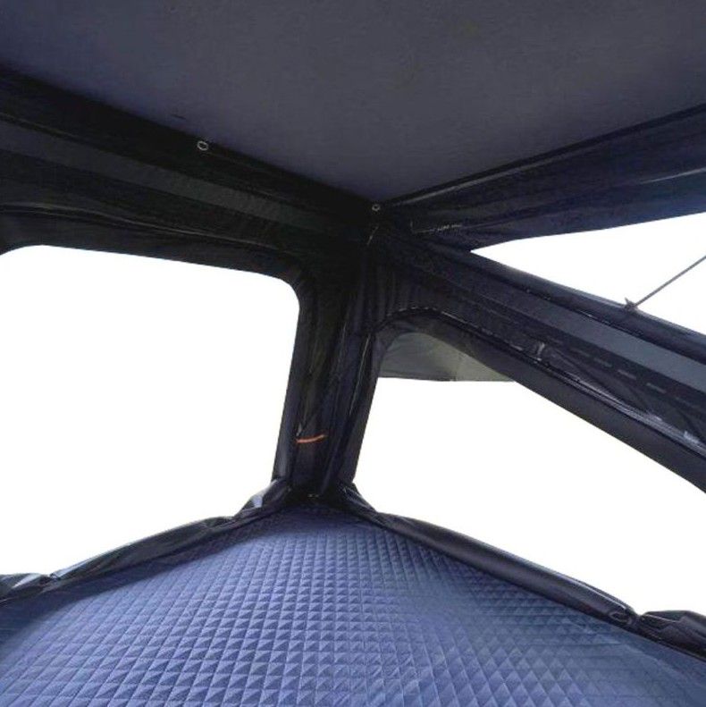 Náhled produktu - Střešní autostan Aroso Vogelsberg pro 3 osoby - s aluminiovou skořepinou / tmavě šedý