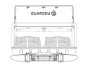 Zadní box na nosič na tažné zařízení Spinder BX1 Transport box - objem 550l / uzamykací / černý