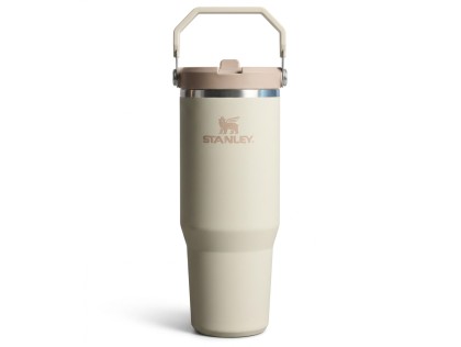 STANLEY Termoláhev s integrovanou slámkou The IceFlow™ Flip Straw 2.0 Tumbler 890 ml/30oz Cream